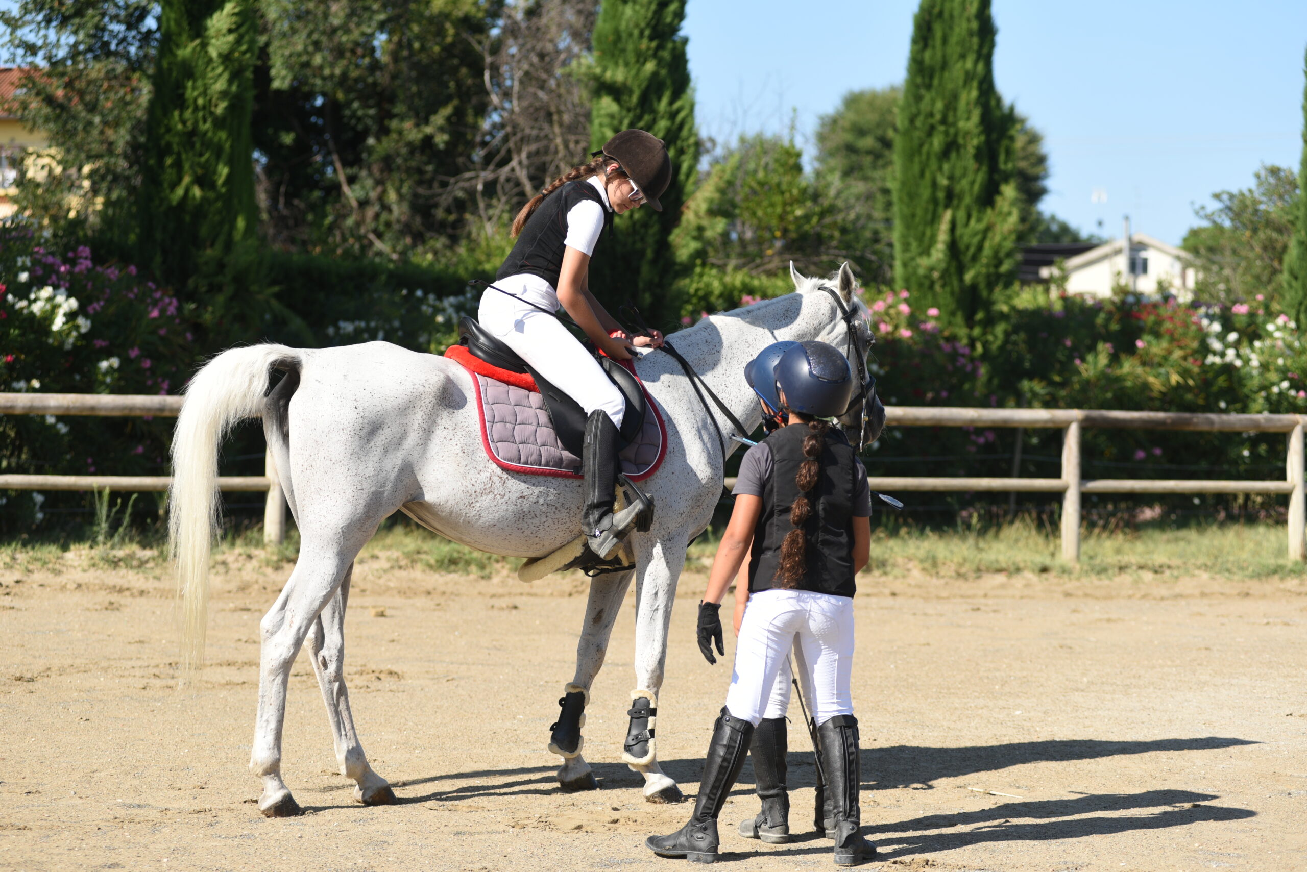 bambini a cavallo